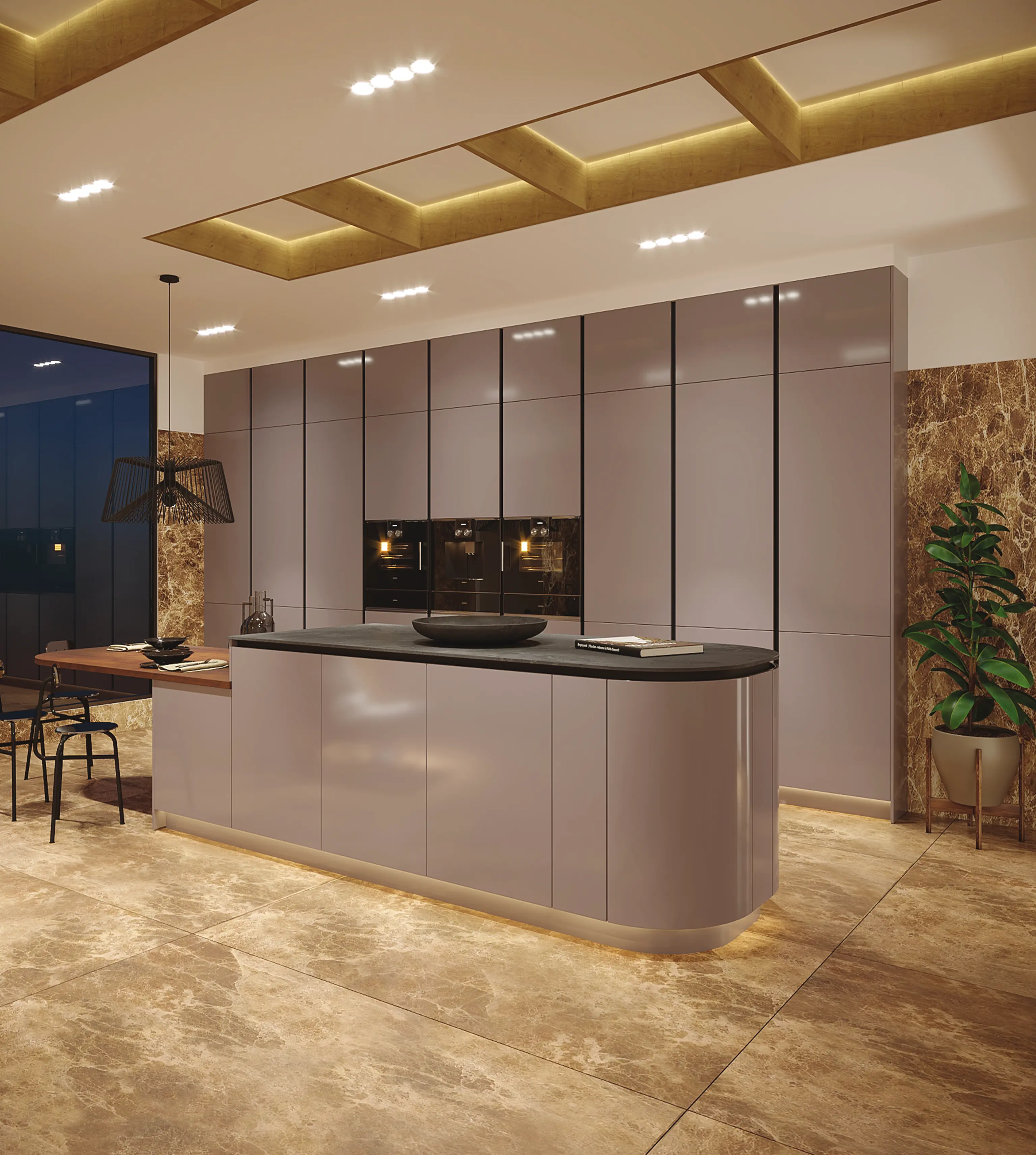 Lacquer Fusion Kitchen